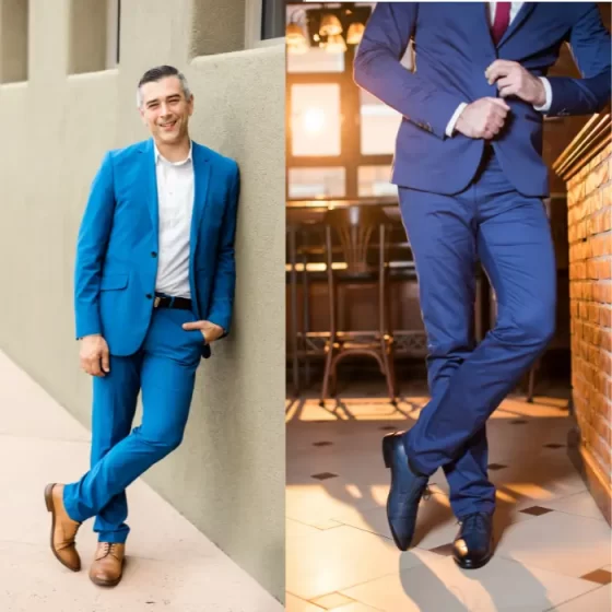 What Shoes to Wear With Blue Suit - Hero Image