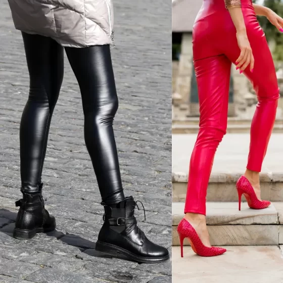 What Shoes to Wear With Leather Leggings - Hero Image