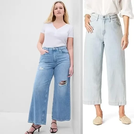 What Shoes to Wear With Wide Leg Jeans - Hero Image