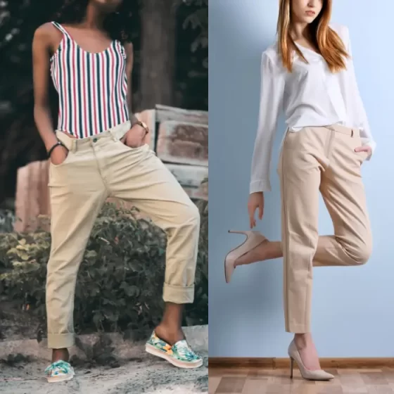 What Shoes to Wear With Beige Pants Female - Hero Image