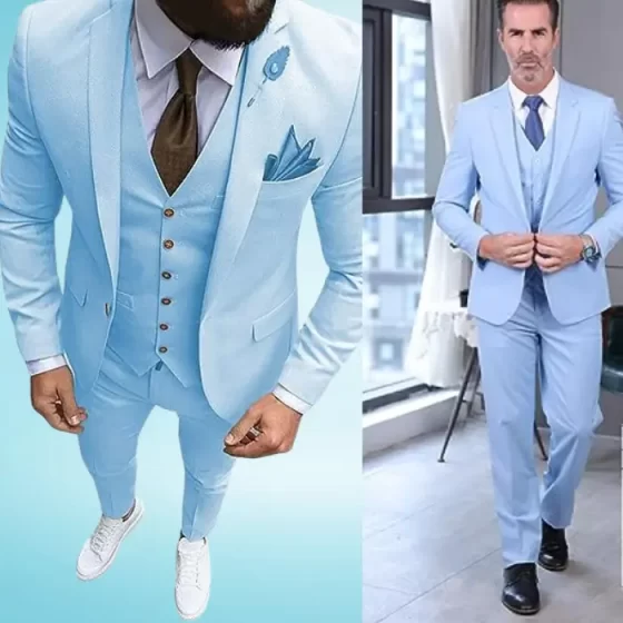 What shoes to wear with light blue suit - Hero Image